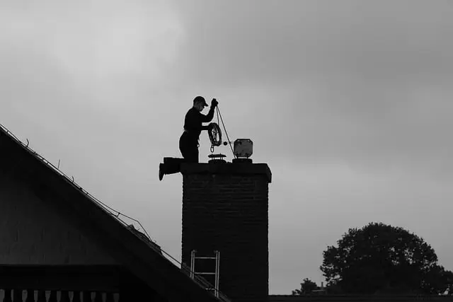 Schoorsteenveger in Dordrecht