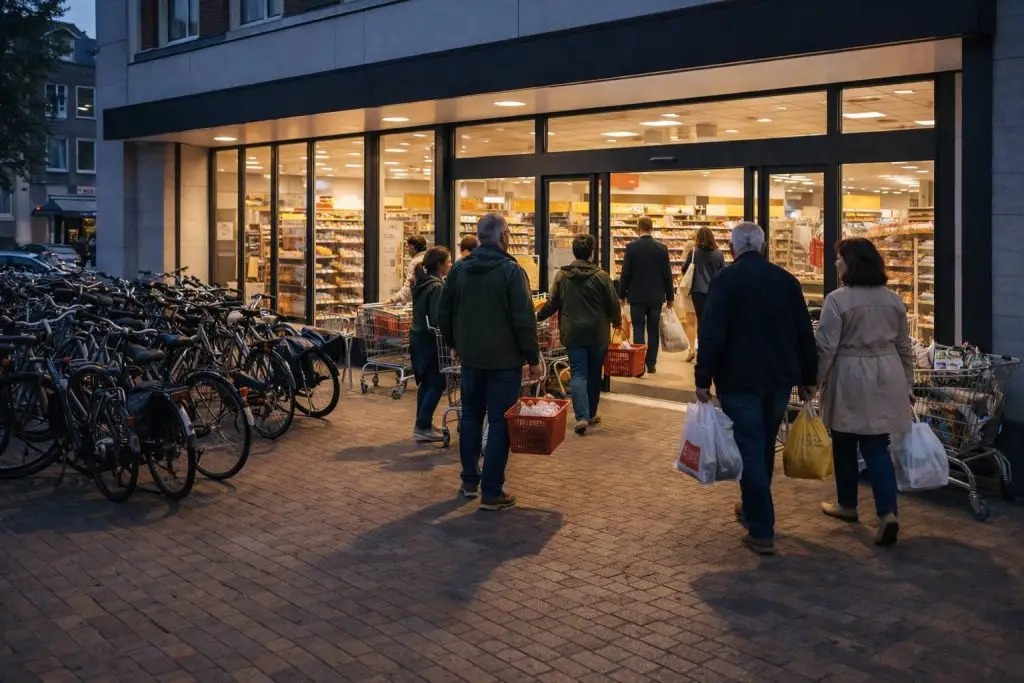 AH openingstijden - Avondgloed in de supermarkt in Dordrecht