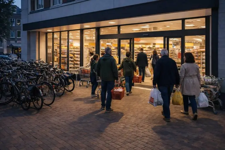 AH openingstijden - Avondgloed in de supermarkt in Dordrecht