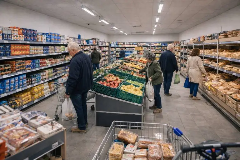 Aldi openingstijden - Rustige middag in een buurtsupermarkt
