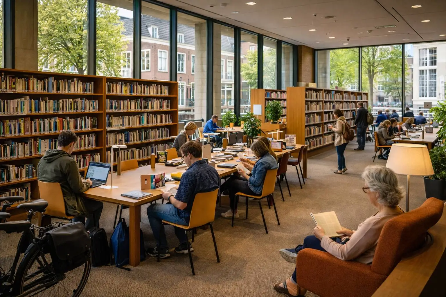 Bibliotheek openingstijden - Hedendaagse bibliotheek in Dordrecht in de middag