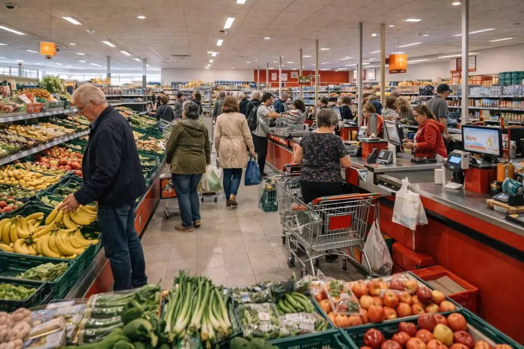 Dirk van den Broek openingstijden - Boodschappen doen op een Nederlandse markt