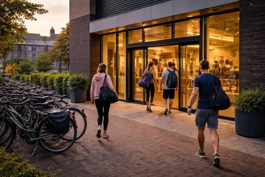 Fitness in actie in de sportschool