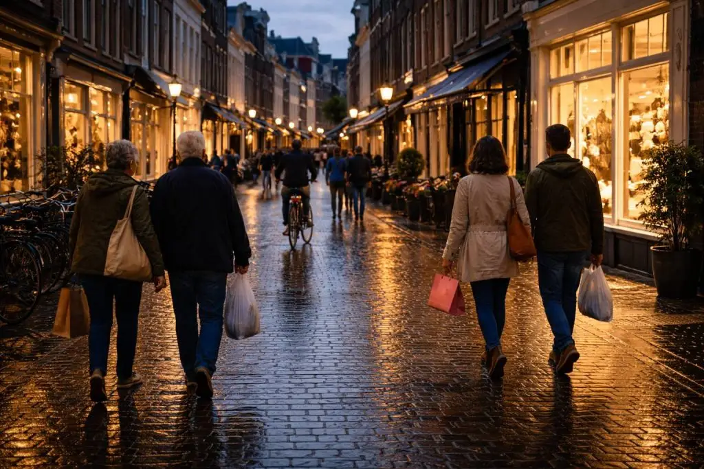 Koopavond openingstijden - Avondwandeling door de winkelstraat van Dordrecht