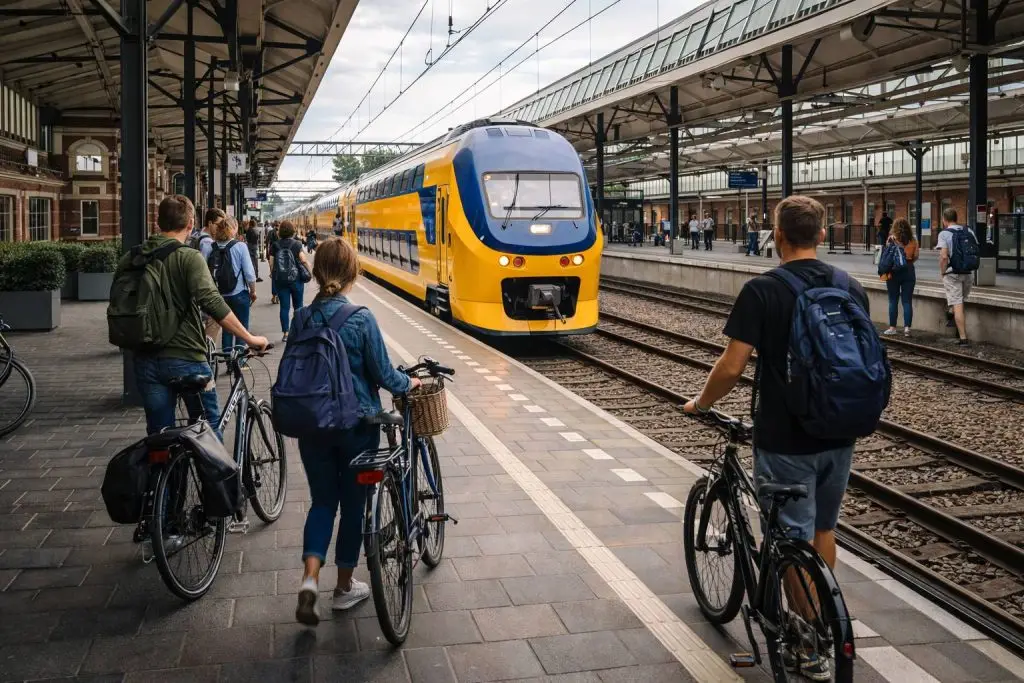 OV NS openingstijden - Aankomst van de trein op station Dordrecht