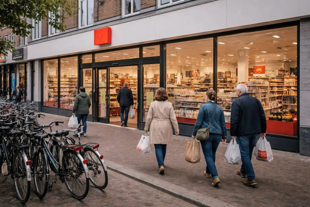 Shopping in Dordrecht department store