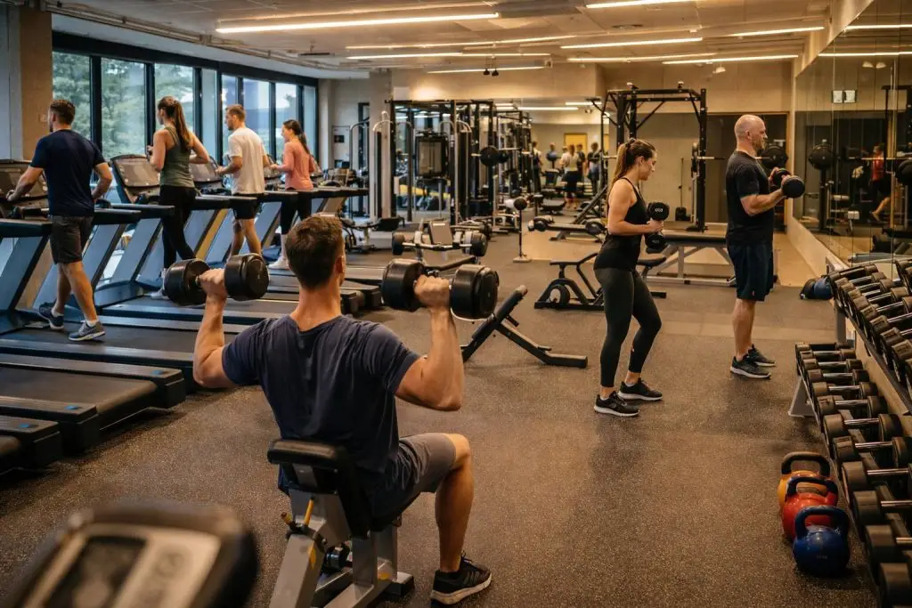 Sportschool openingstijden - Ochtenddrukte in de sportschool